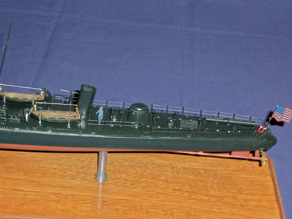 Model of USS Winslow - afterdeck