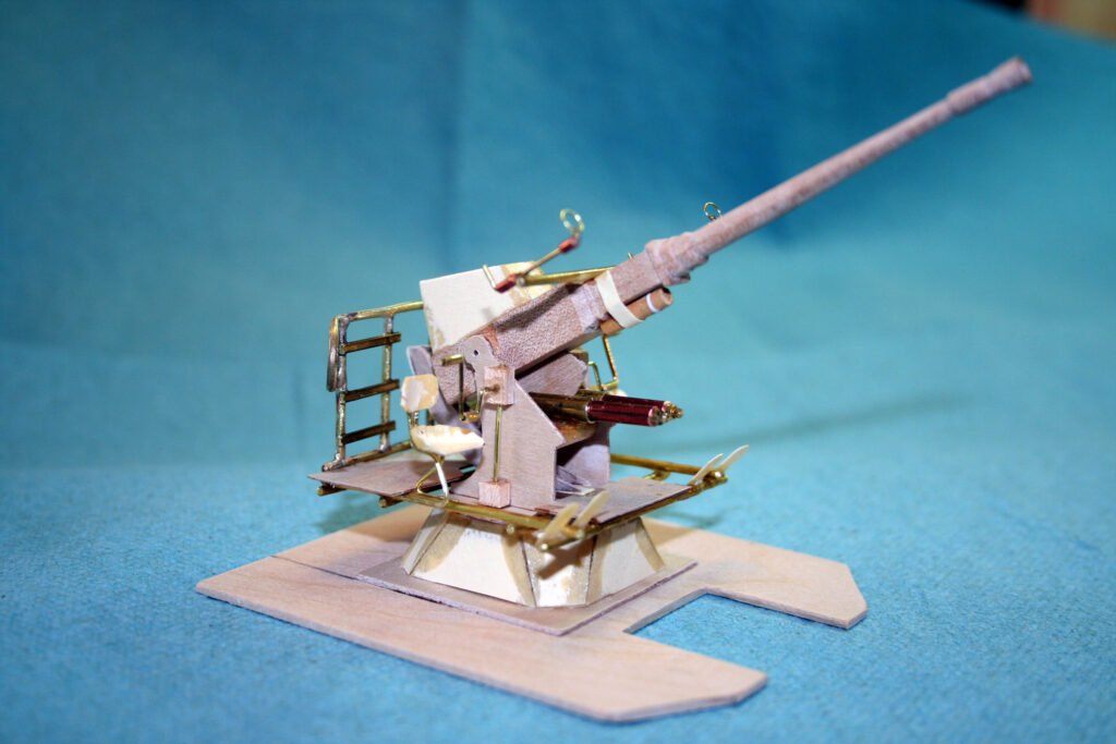 Construction photos for PT Boat model series - 40mm Bofors