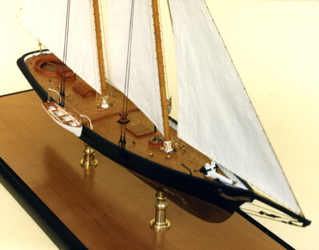 Model of the racing yacht America