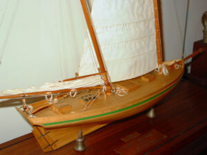 Model of a Virginia Pilot Boat - Closeup of hull