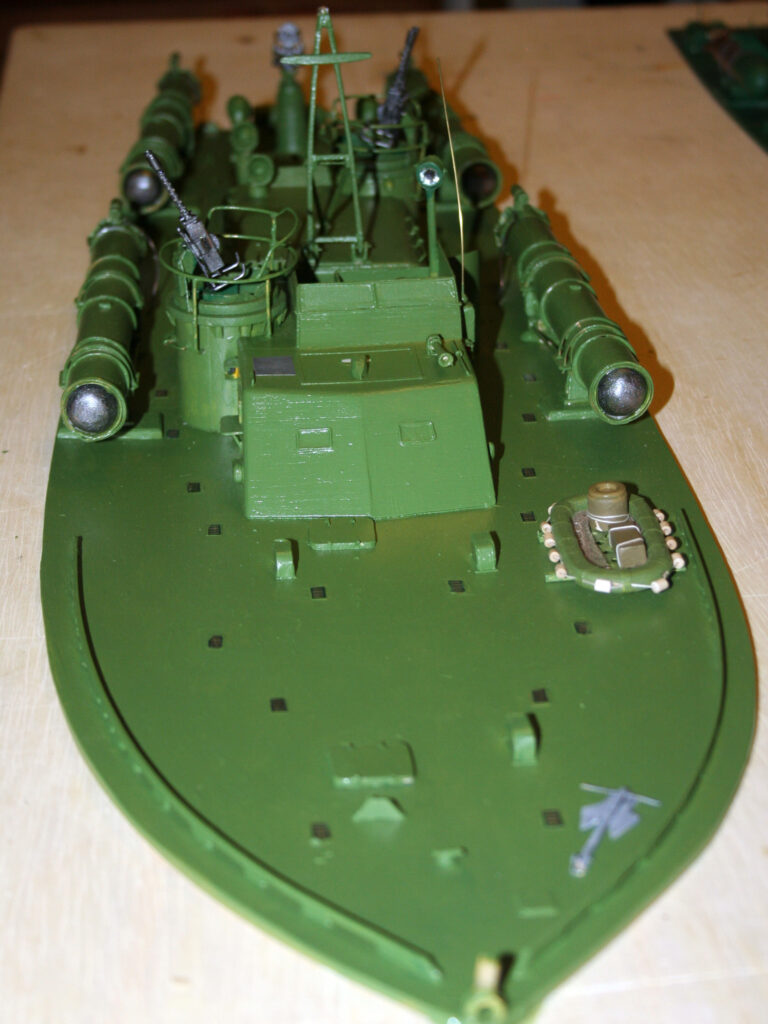 Model of early ELCO 80 PT Boat - Looking aft