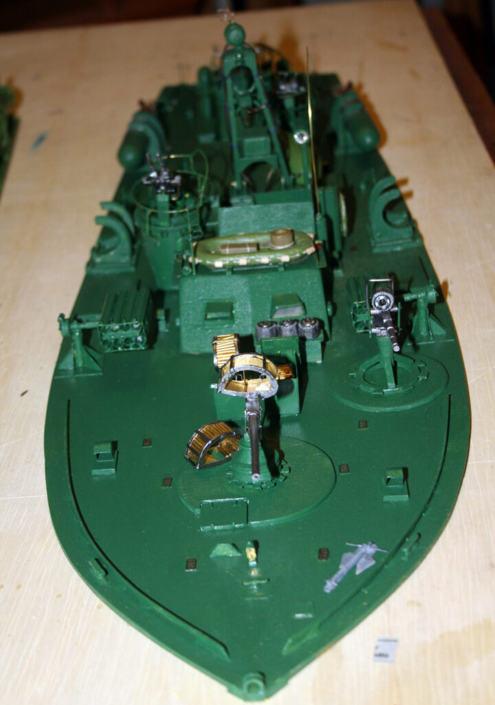 Model of late 80ft Elco PT Boat - Looking aft