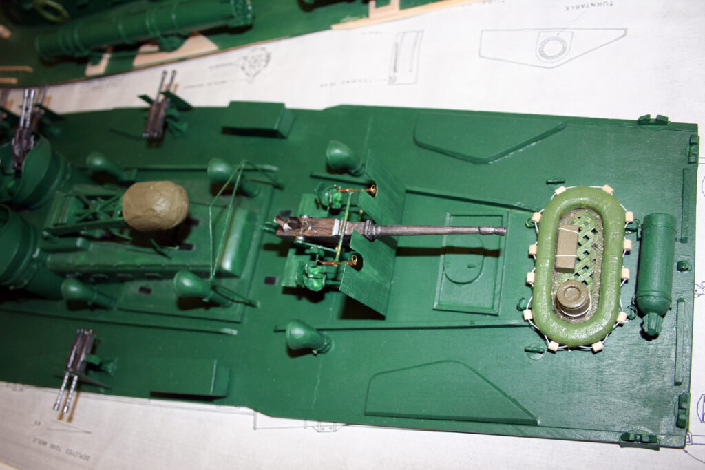 Model of late ELCO 77ft PT Boat - Aft deck