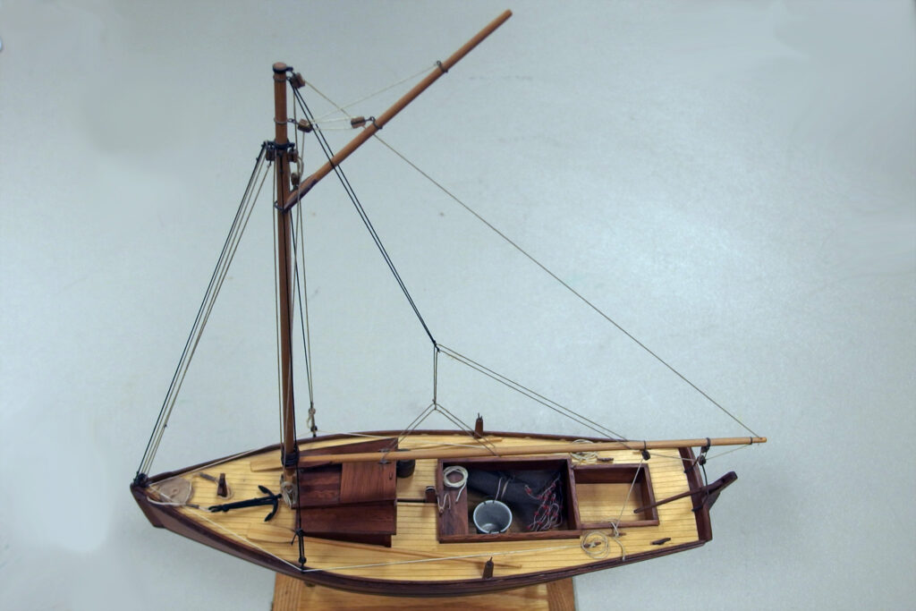 Model of a Chesapeake Bay Flatty - View from above