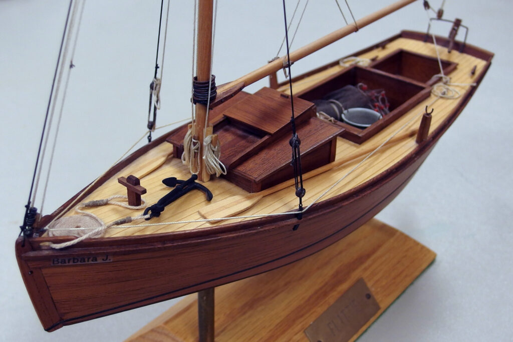 Model of a Chesapeake Bay Flatty - View from port bow