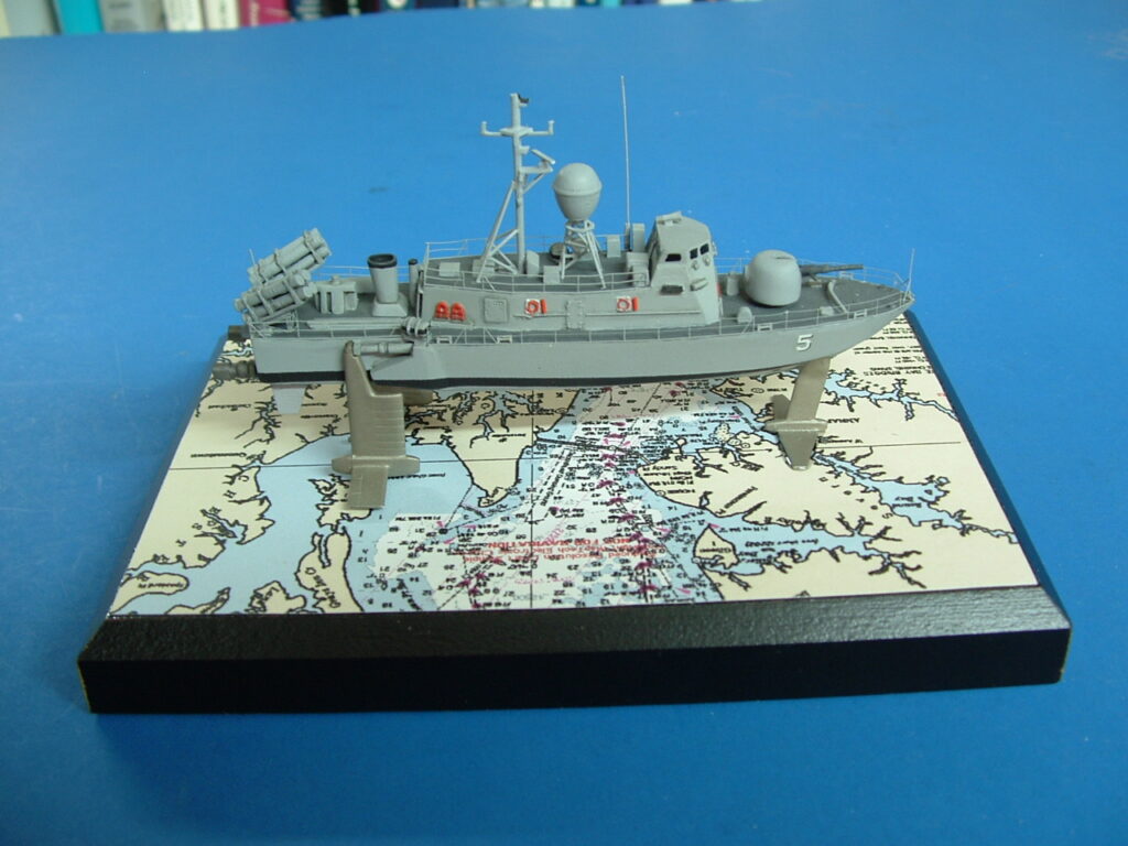 Model of USS Aries, PHM-5, Starboard side
