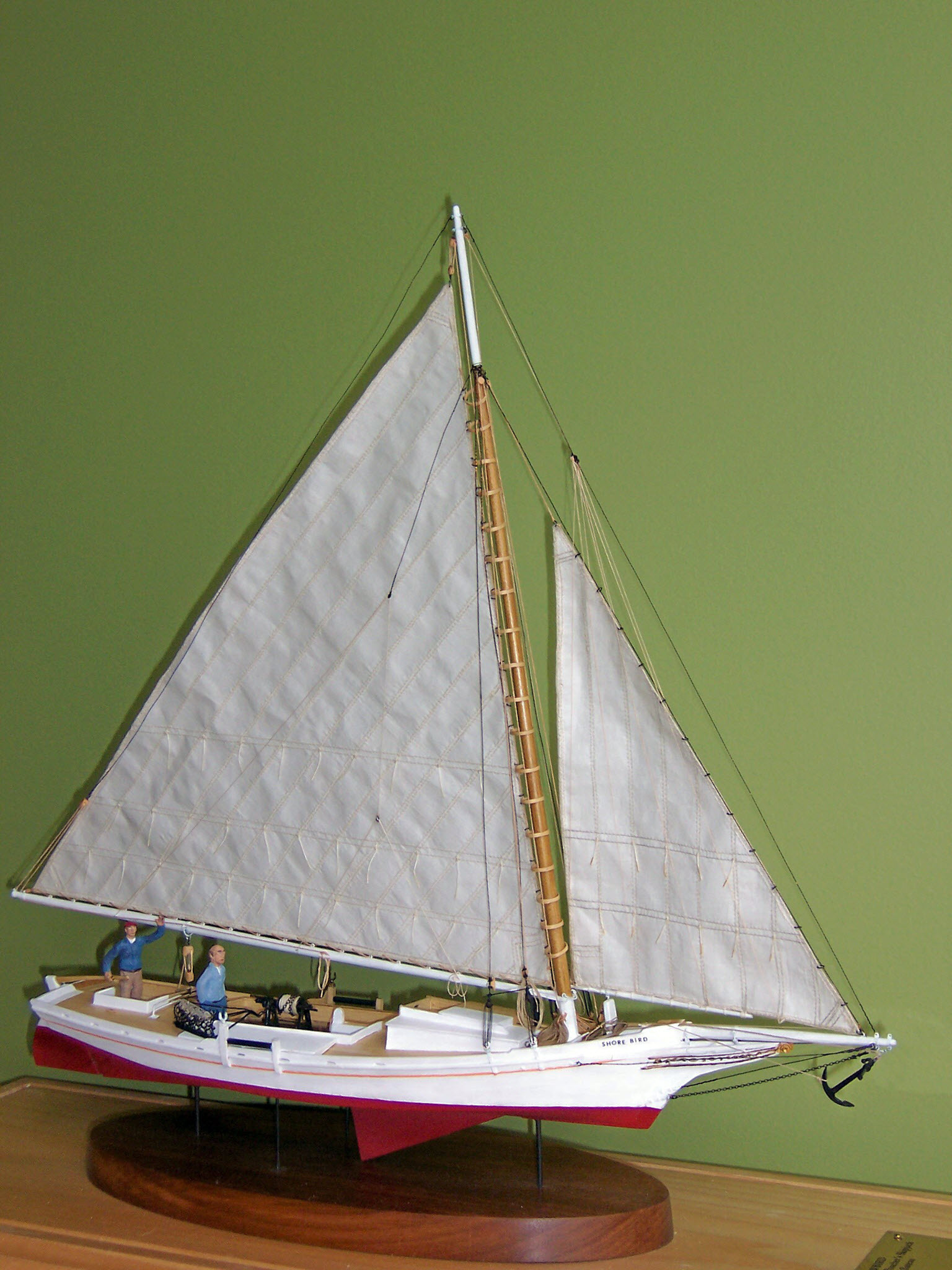 Model of Chesapeake Bay Skipjack 'Shorebird' - Starboard side