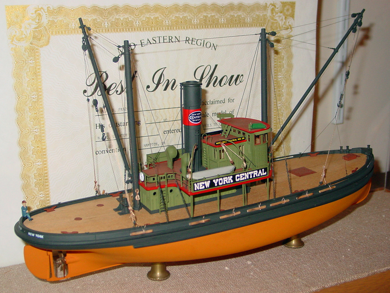 Model of New York Railroad lighter