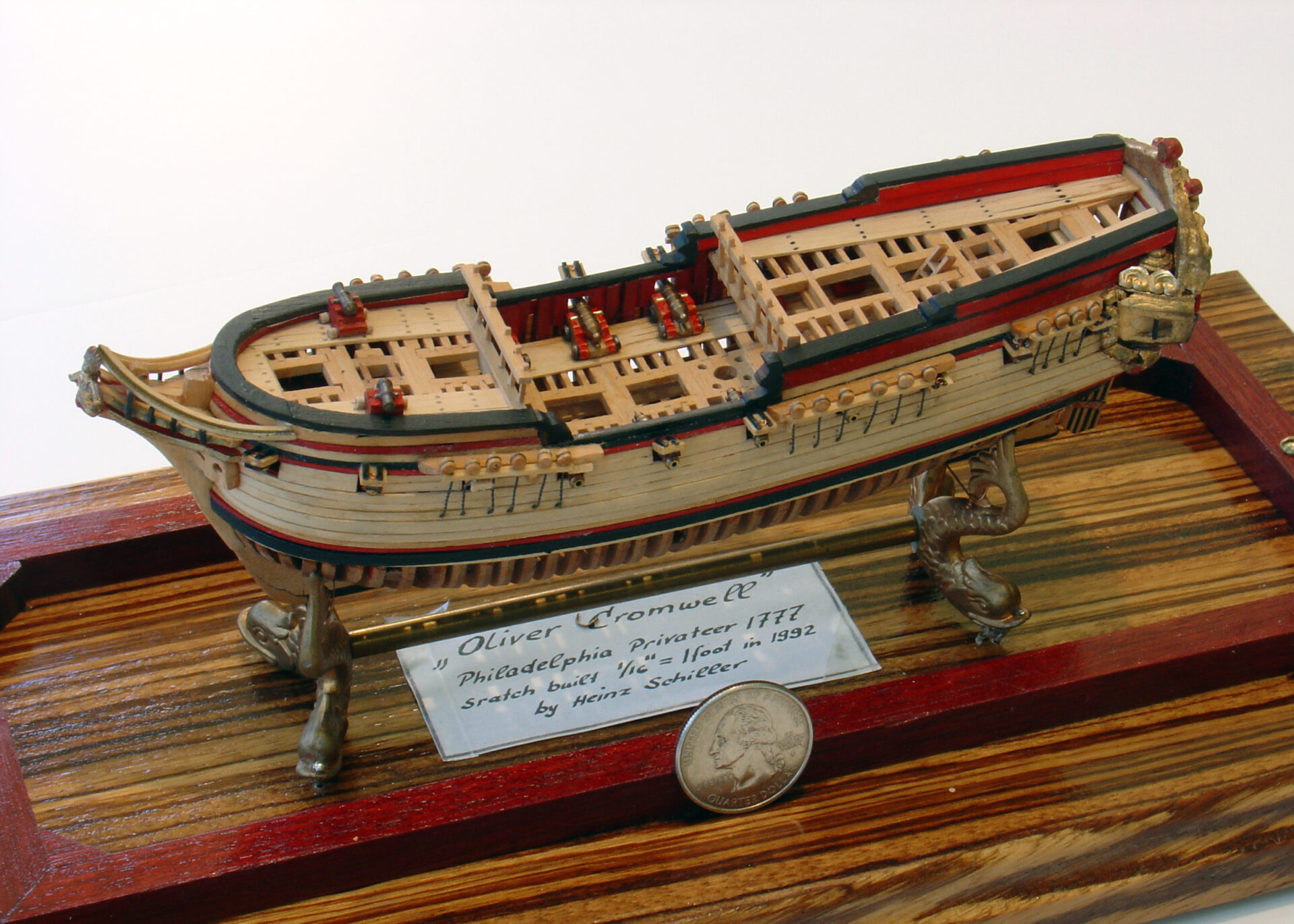 Model of ship Oliver Cromwell