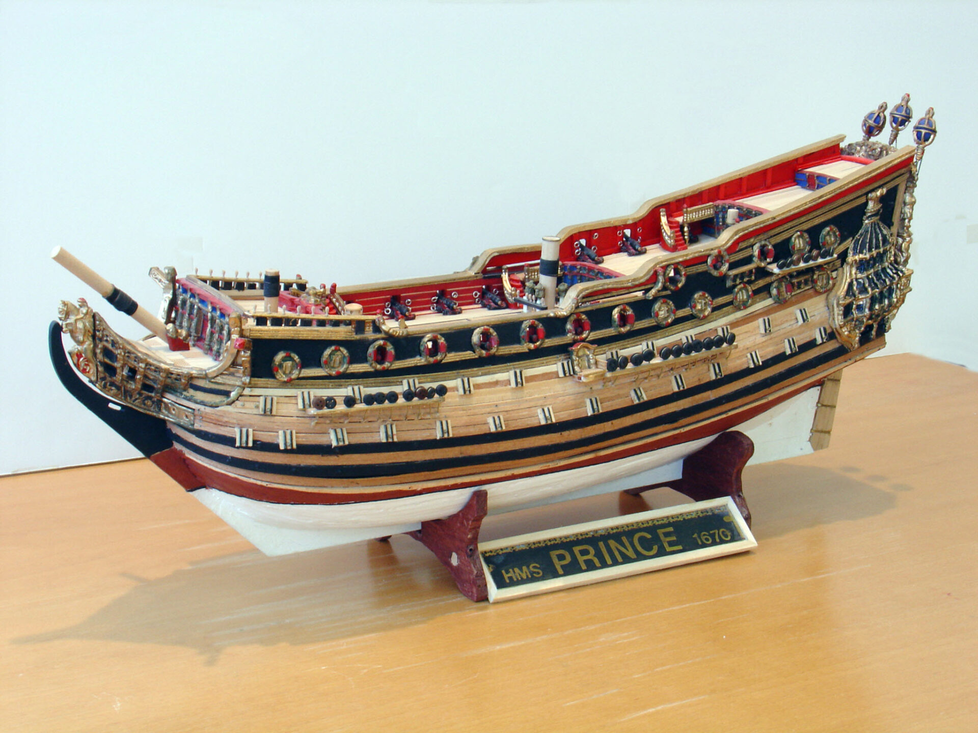 Model of ship-of-the-line Prince