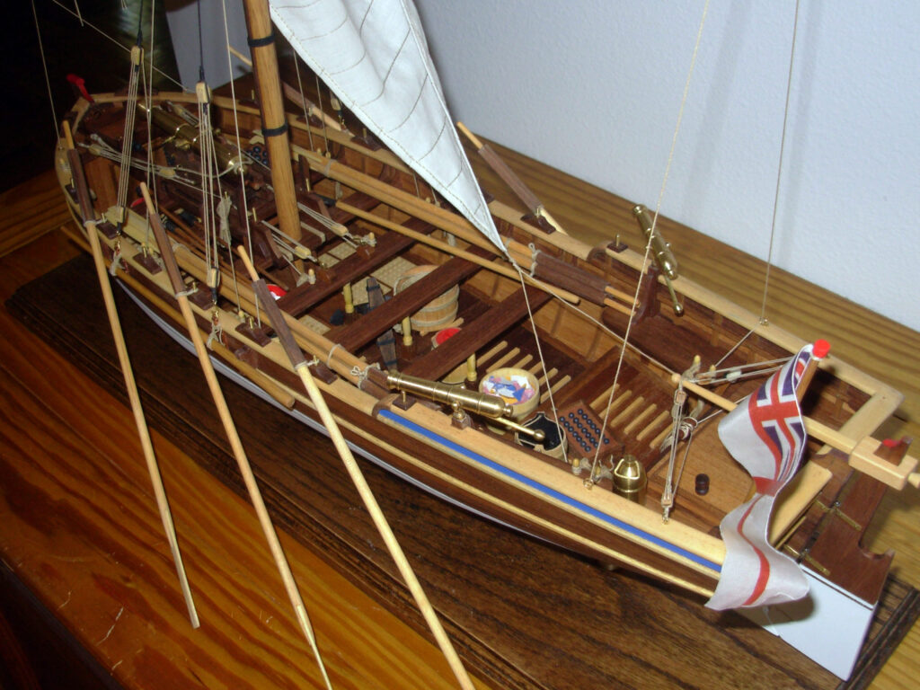 Model of an armed launch - interior