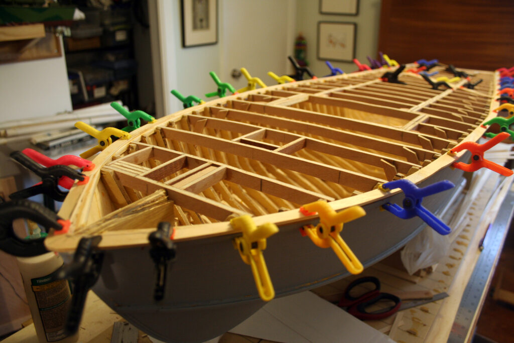 Model of PT 277 - Deck beams