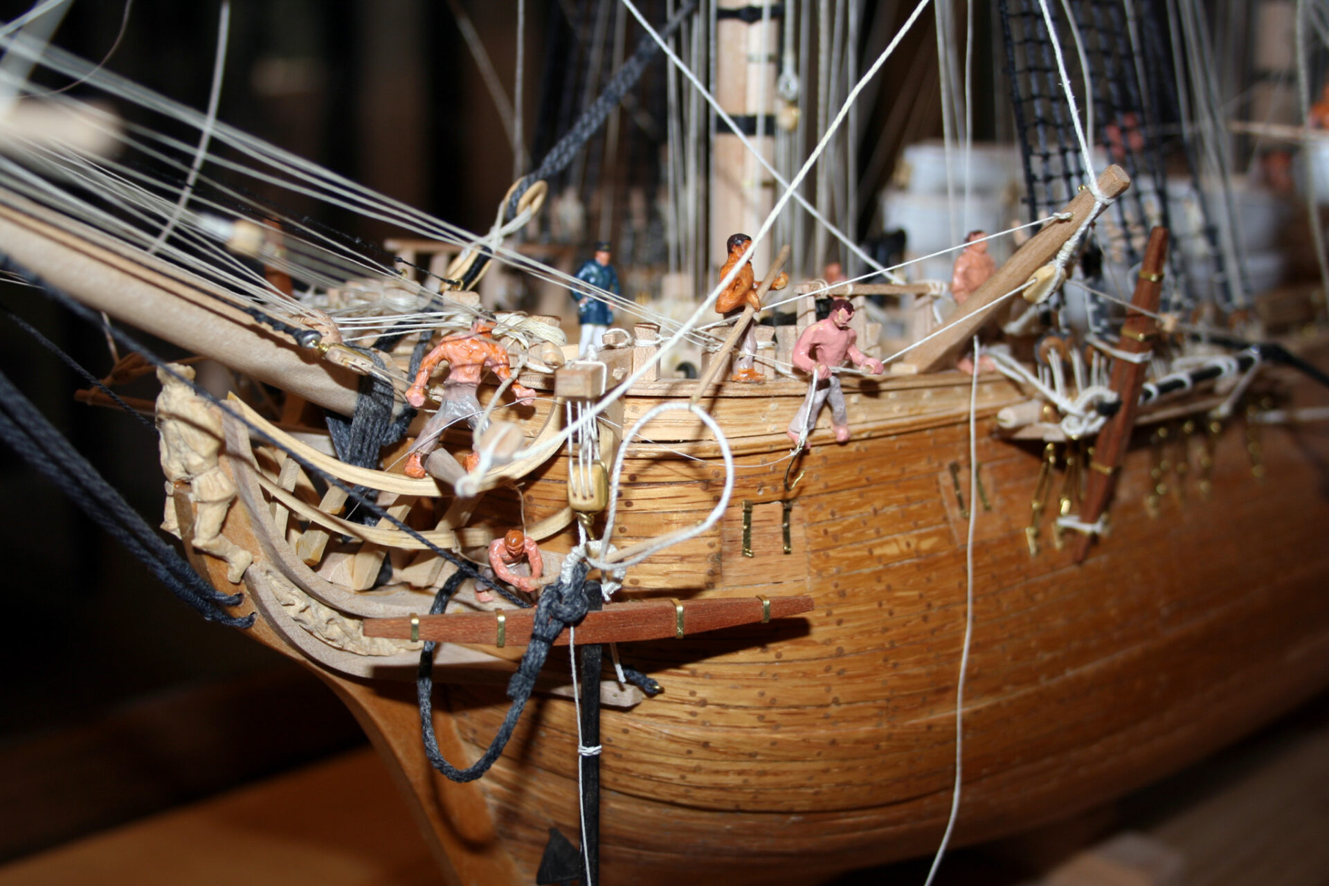 Model of Continental Frigate Raleigh - Fishing anchor