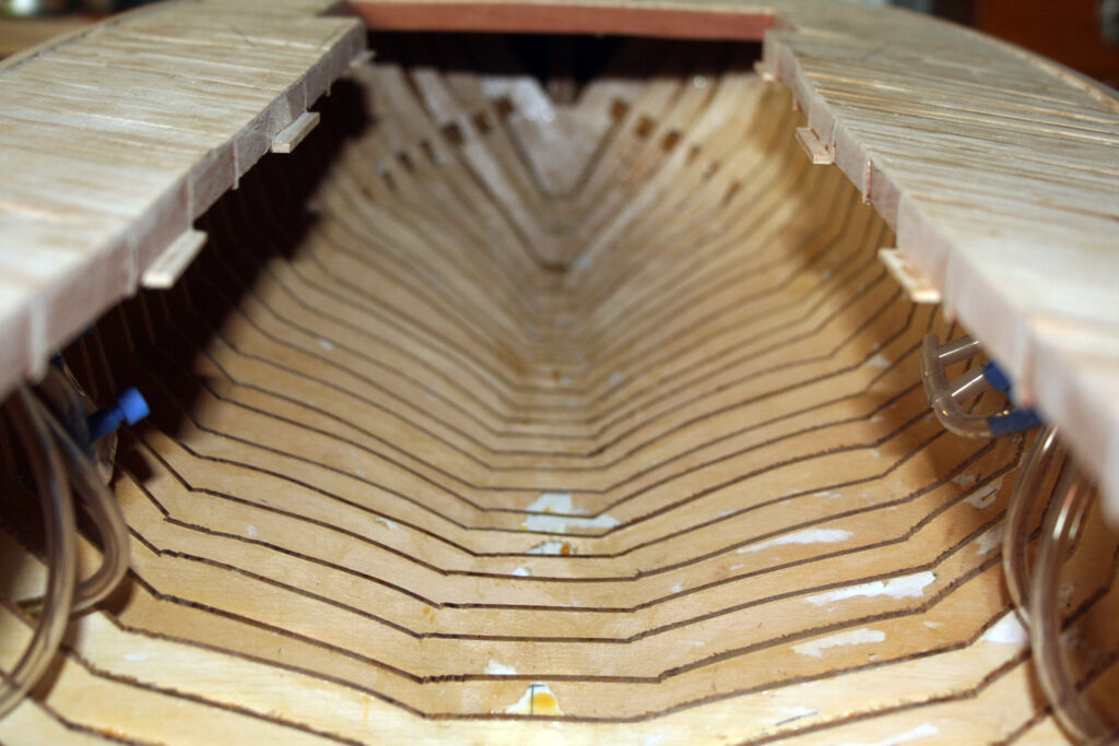 Model of PT 277 - Interior framing
