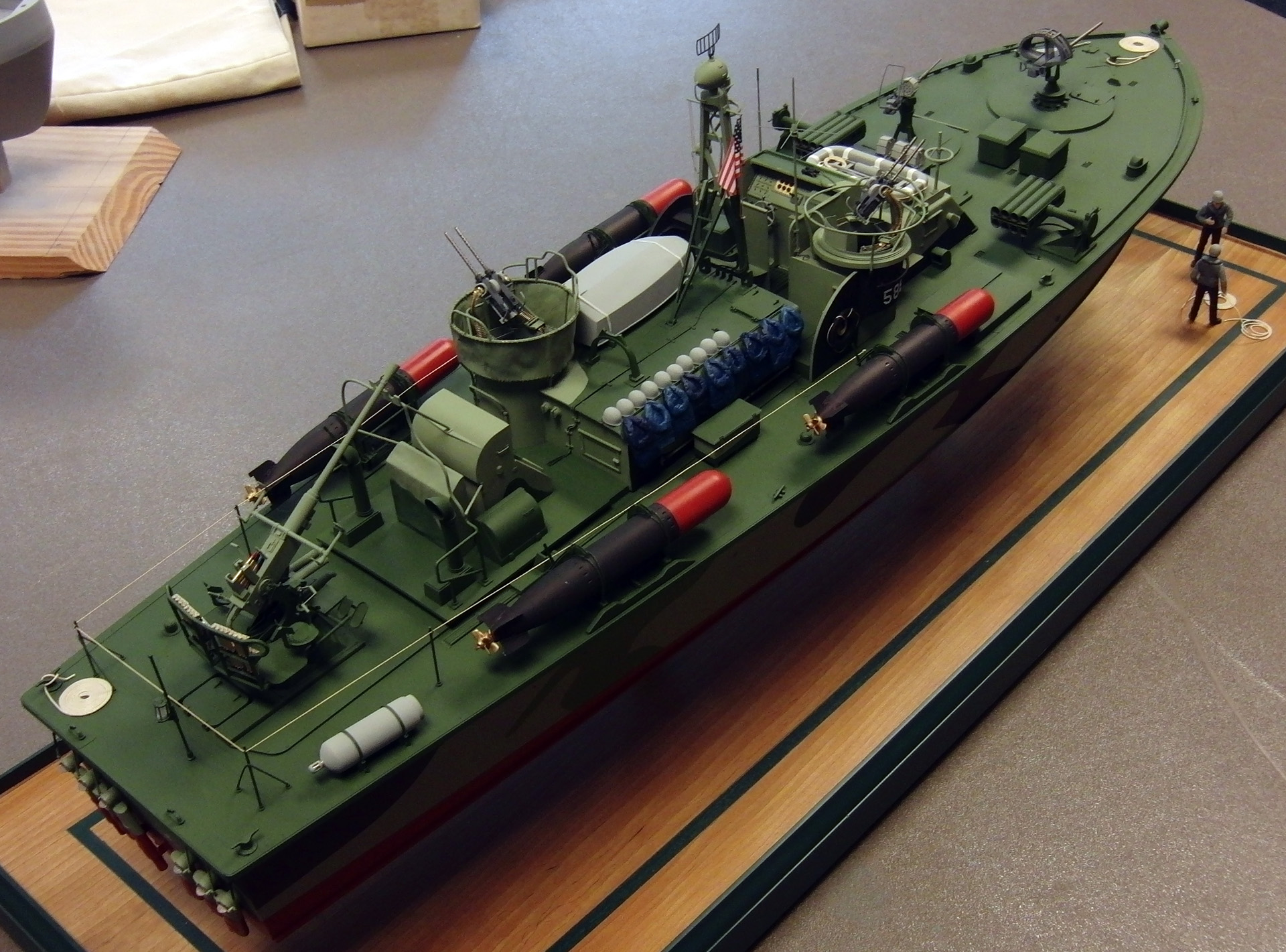 Model of PT588 - high view from starboard quarter