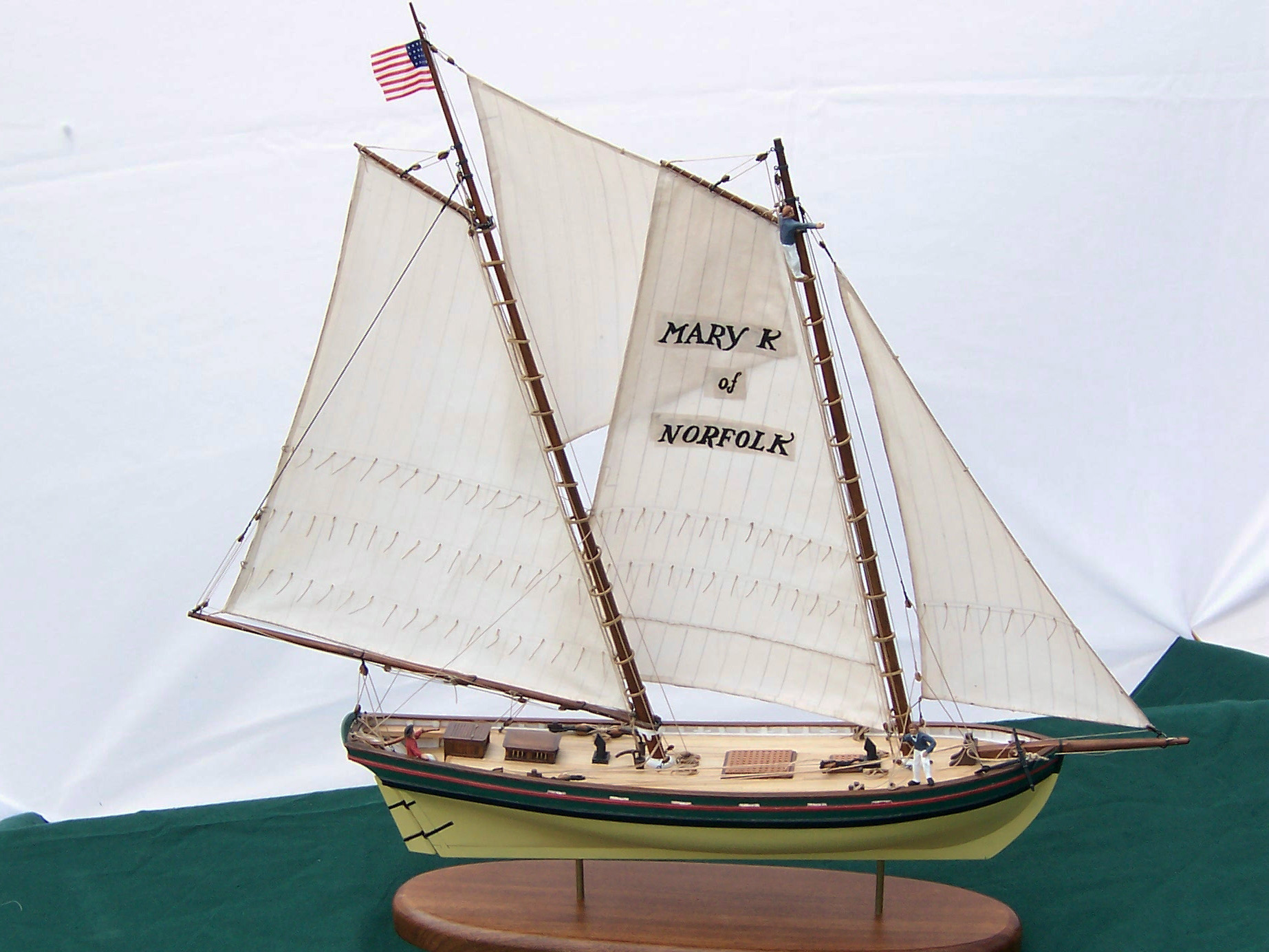 Model of pilot boat Mary K of Norfolk - Starboard side