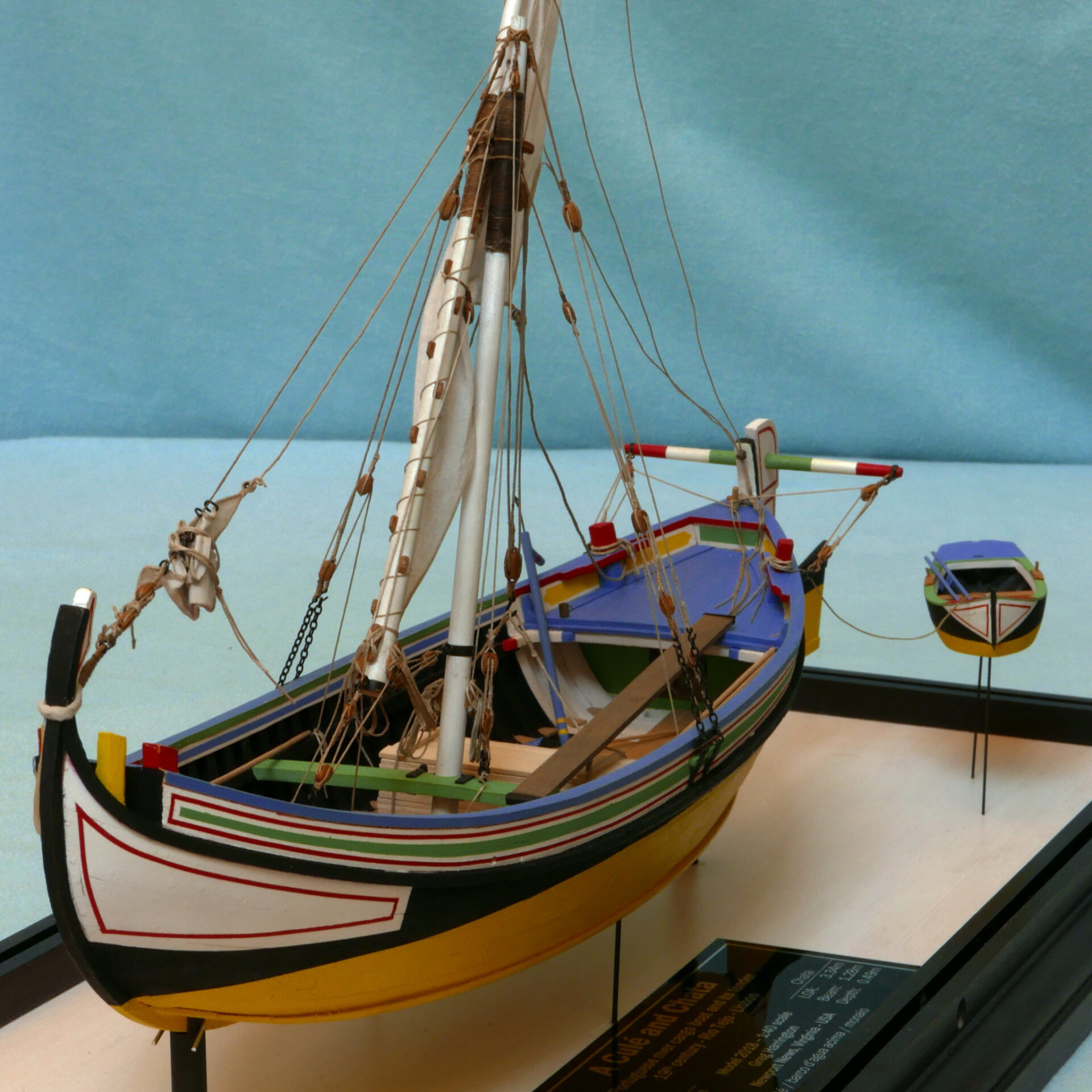 Model of a Portuguese Culé - port bow