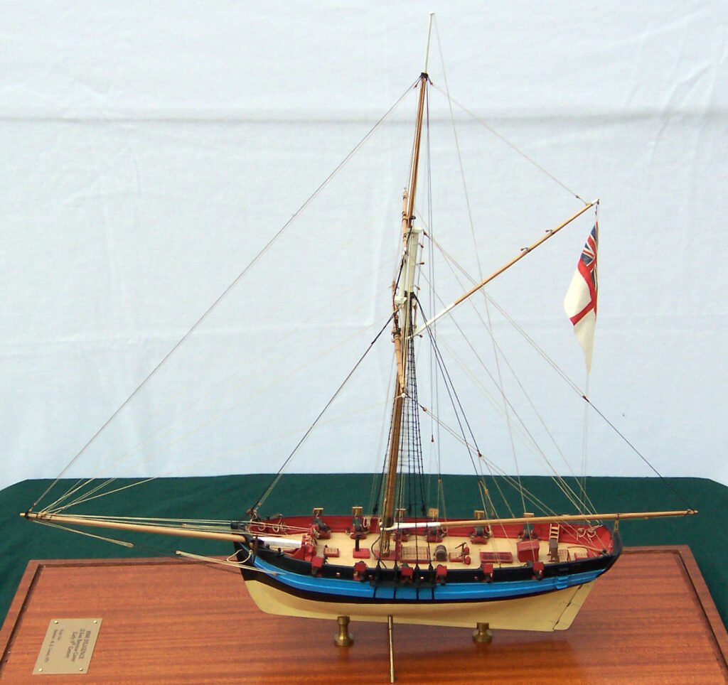 Model of HMS Diligence (1795) - Port side